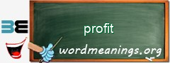 WordMeaning blackboard for profit